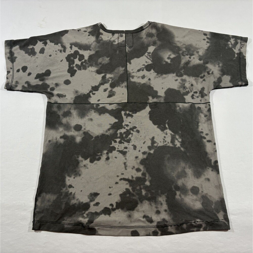 Nike T-Shirt Mens Dri-FIT All Over Print Short Sleeve Yoga Top Tie Dye Gray Sz M - Picture 9 of 12